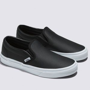 VANS black slip-on shoes